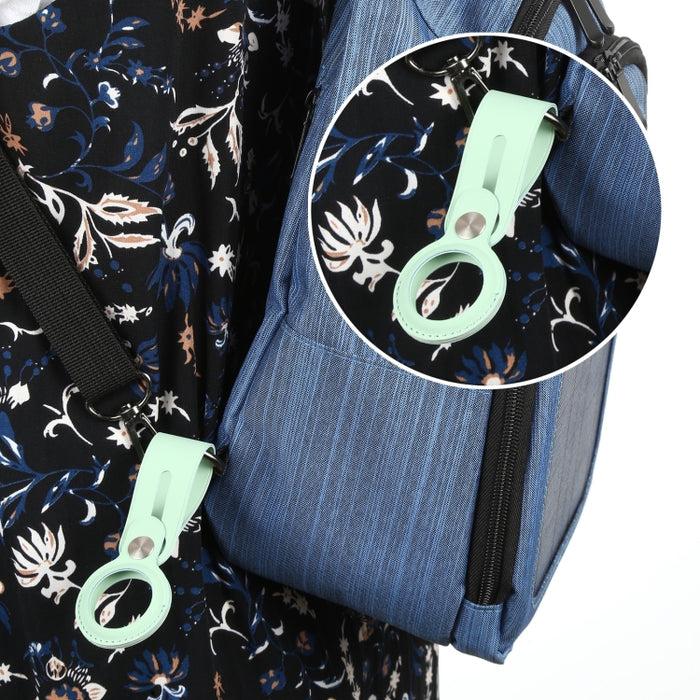 Funda de poliuretano antirrayas con lazo para colgar para AirTag