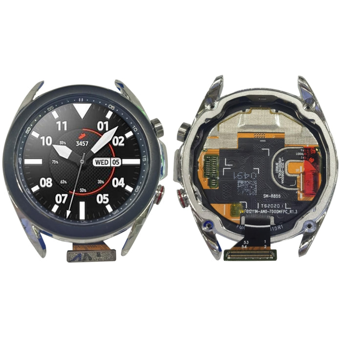 Montaje completo de pantalla LCD y digitalizador con marco para Samsung Galaxy Watch3 SM-R850/R855