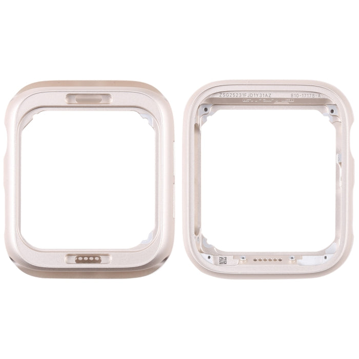 Para Apple Watch Series SE 2022 Placa de bisel de marco medio de acero inoxidable de 44 mm, For Apple Watch Series SE 2022 44mm