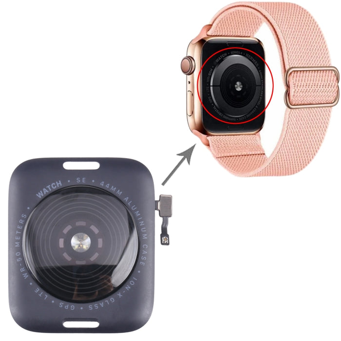 Cubierta trasera de vidrio con bobina de carga inalámbrica para Apple Watch Series SE 2022 44mm Edición GPS, For Watch Series SE 2022 44mm GPS