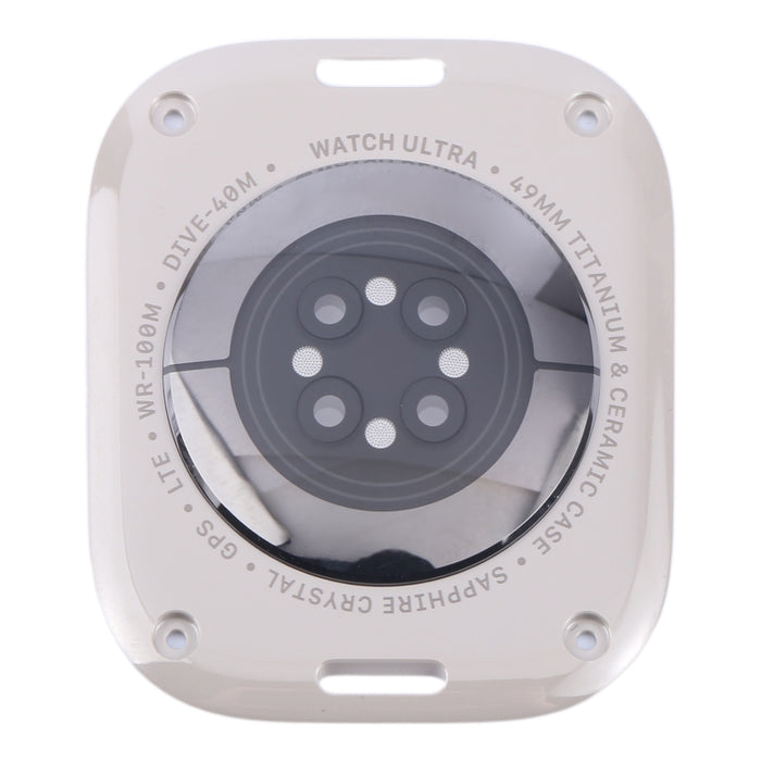 Para Apple Watch Series Ultra 1/2 49 mm Cubierta de vidrio de carcasa trasera, For Apple Watch Series Ultra 1/ 2 49mm