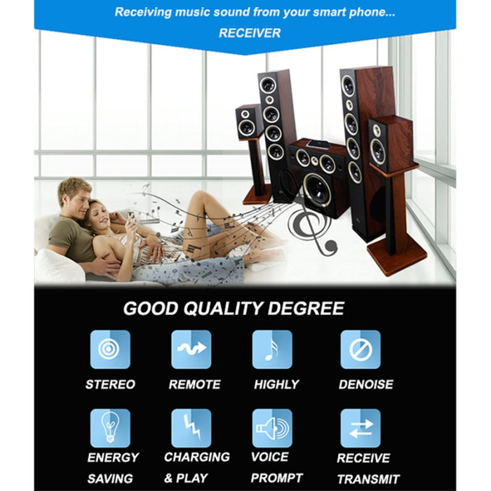 B6 Bluetooth 2 en 1 Receptor / Transmisor de Audio Adaptador de Sonido de Música
