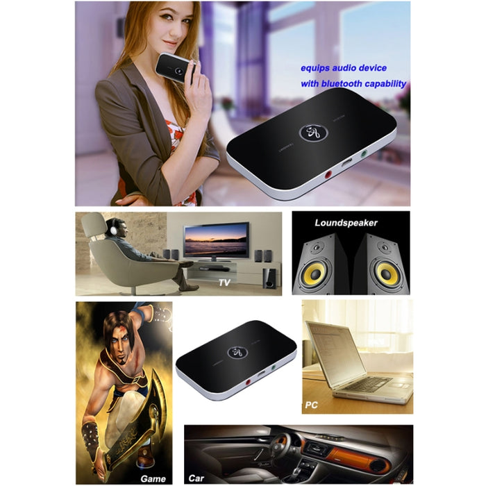 B6 Bluetooth 2 en 1 Receptor / Transmisor de Audio Adaptador de Sonido de Música