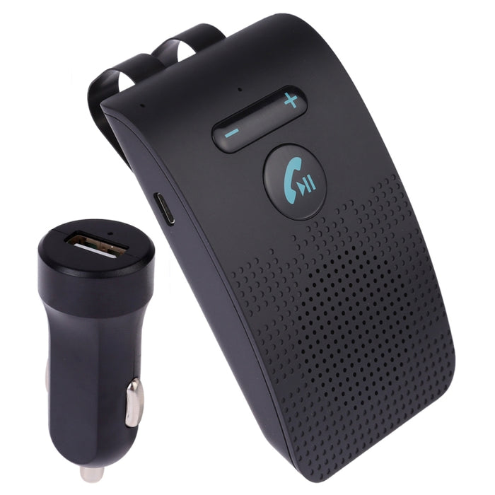 SP09 Multipunto Inalámbrico Bluetooth V4.2 Kit Manos Libres para Coche Altavoz Altavoz, Soporte Lectura de Voz y Sensor de Vibración