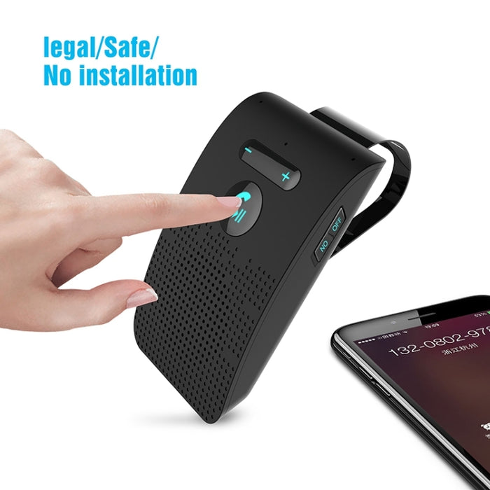 SP09 Multipunto Inalámbrico Bluetooth V4.2 Kit Manos Libres para Coche Altavoz Altavoz, Soporte Lectura de Voz y Sensor de Vibración