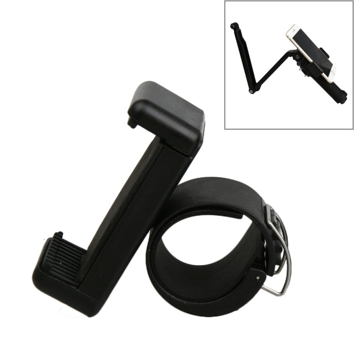 Soporte de clip para teléfono móvil para monopié selfie portátil GoPro, SJCAM y Xiaoyi, diámetro del puerto de clip de excavación: 2,6 cm-3 cm