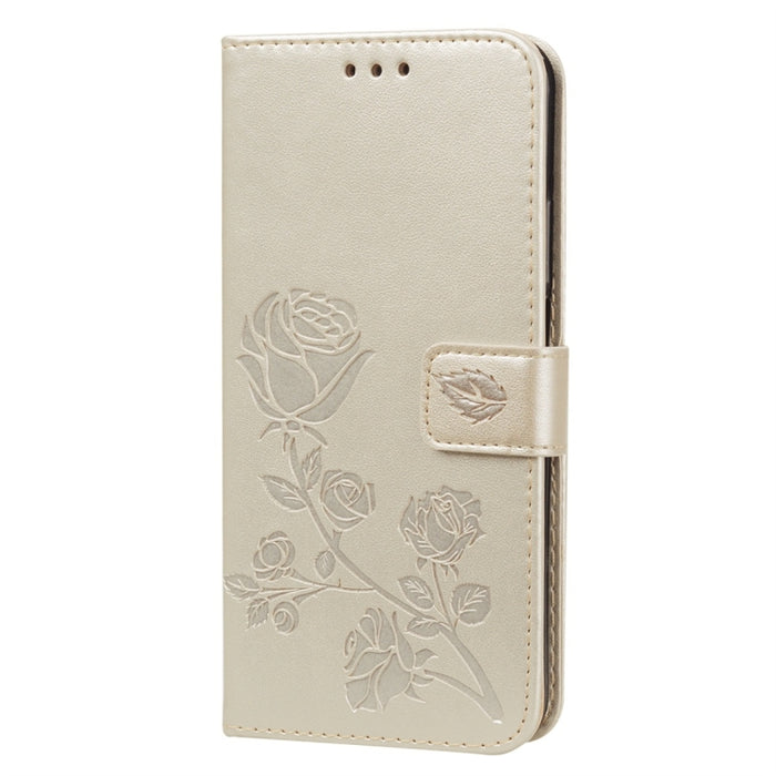 Estuche de cuero de PU con tapa horizontal en relieve rosa con soporte y ranuras para tarjetas y billetera, for Huawei Honor 20, for Huawei Honor 20 Pro, for Xiaomi Redmi K20 / K20 Pro, for Xiaomi Redmi 7A
