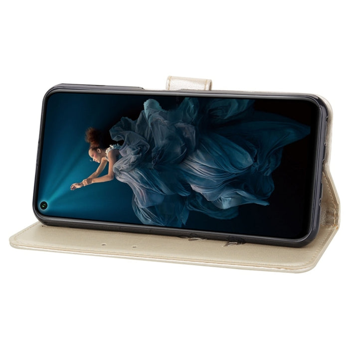 Estuche de cuero de PU con tapa horizontal en relieve rosa con soporte y ranuras para tarjetas y billetera, for Huawei Honor 20, for Huawei Honor 20 Pro, for Xiaomi Redmi K20 / K20 Pro, for Xiaomi Redmi 7A