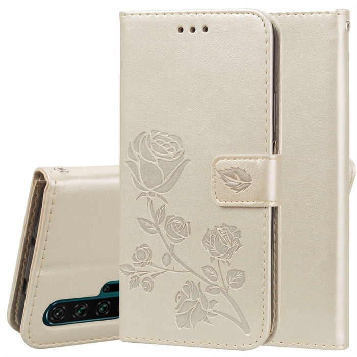 Estuche de cuero de PU con tapa horizontal en relieve rosa con soporte y ranuras para tarjetas y billetera, for Huawei Honor 20, for Huawei Honor 20 Pro, for Xiaomi Redmi K20 / K20 Pro, for Xiaomi Redmi 7A