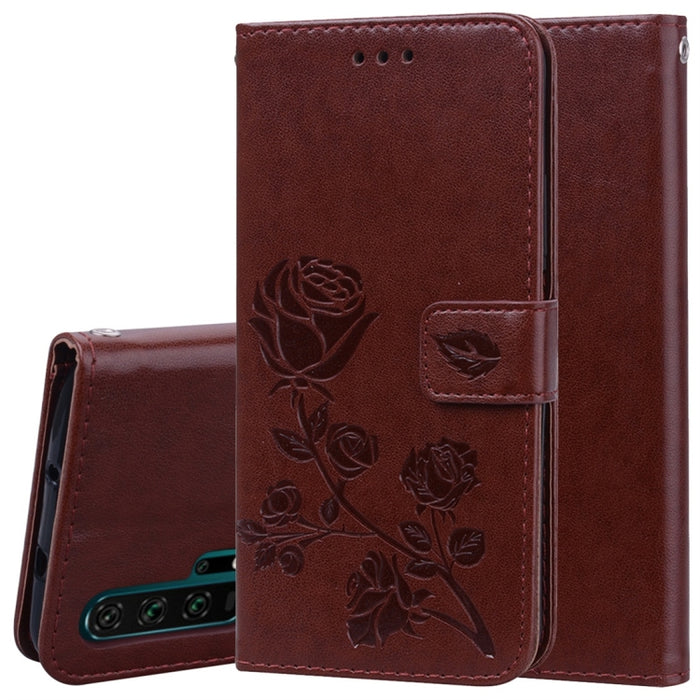 Estuche de cuero de PU con tapa horizontal en relieve rosa con soporte y ranuras para tarjetas y billetera, for Huawei Honor 20, for Huawei Honor 20 Pro, for Xiaomi Redmi K20 / K20 Pro, for Xiaomi Redmi 7A