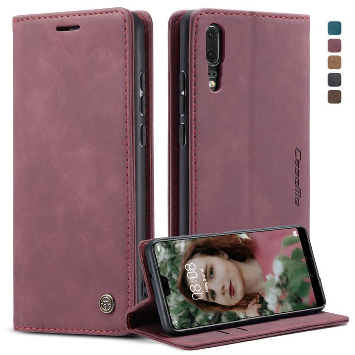 CaseMe-013 Estuche de cuero con tapa horizontal multifuncional desmontable con ranura para tarjeta y soporte y billetera con cremallera y marco de fotos, For Galaxy M10, For Galaxy M20, For Galaxy S10 5G, For Huawei P20, For Huawei P20 Lite, For Xiaomi...