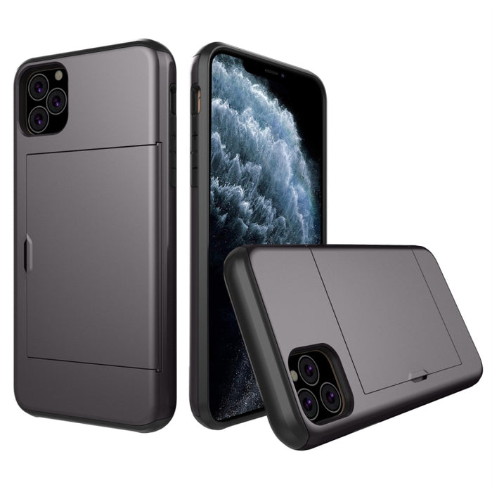 Estuche protector de armadura resistente a prueba de golpes con ranura para tarjeta