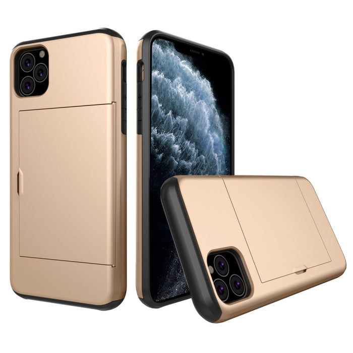 Estuche protector de armadura resistente a prueba de golpes con ranura para tarjeta