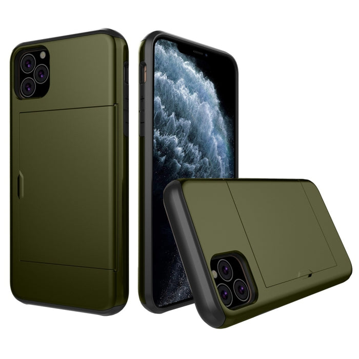 Estuche protector de armadura resistente a prueba de golpes con ranura para tarjeta