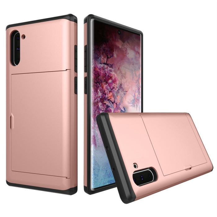 Estuche protector de armadura resistente a prueba de golpes con ranura para tarjeta
