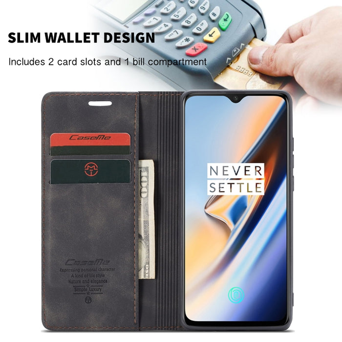 CaseMe-013 Estuche de cuero con tapa horizontal esmerilado retro multifuncional con ranura para tarjeta y soporte y billetera, For OnePlus 7, For OnePlus 7 Pro, For Xiaomi Mi 9, For Xiaomi Mi 9T Pro / Redmi K20 Pro / Xiaomi Mi 9T / Redmi K20           ...
