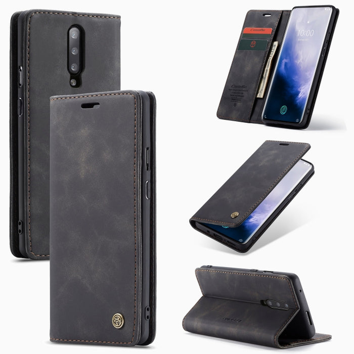 CaseMe-013 Estuche de cuero con tapa horizontal esmerilado retro multifuncional con ranura para tarjeta y soporte y billetera, For OnePlus 7, For OnePlus 7 Pro, For Xiaomi Mi 9, For Xiaomi Mi 9T Pro / Redmi K20 Pro / Xiaomi Mi 9T / Redmi K20           ...