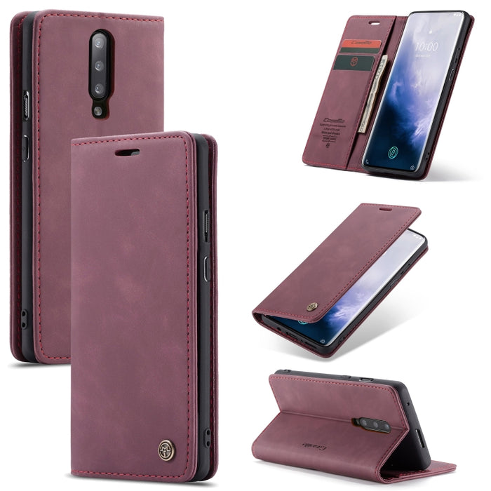CaseMe-013 Estuche de cuero con tapa horizontal esmerilado retro multifuncional con ranura para tarjeta y soporte y billetera, For OnePlus 7, For OnePlus 7 Pro, For Xiaomi Mi 9, For Xiaomi Mi 9T Pro / Redmi K20 Pro / Xiaomi Mi 9T / Redmi K20           ...