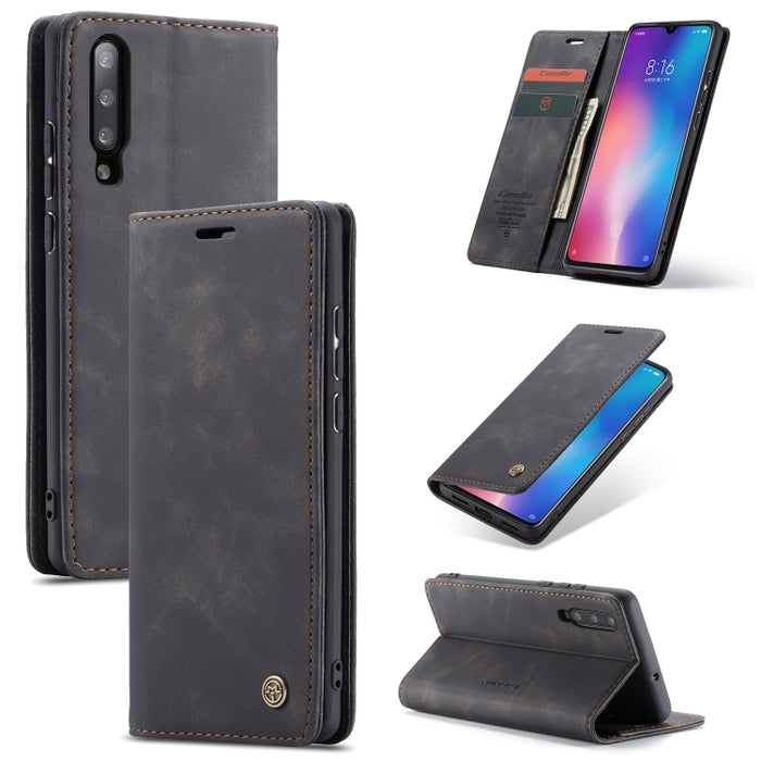 CaseMe-013 Estuche de cuero con tapa horizontal esmerilado retro multifuncional con ranura para tarjeta y soporte y billetera, For OnePlus 7, For OnePlus 7 Pro, For Xiaomi Mi 9, For Xiaomi Mi 9T Pro / Redmi K20 Pro / Xiaomi Mi 9T / Redmi K20           ...