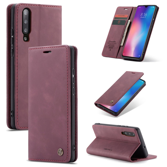CaseMe-013 Estuche de cuero con tapa horizontal esmerilado retro multifuncional con ranura para tarjeta y soporte y billetera, For OnePlus 7, For OnePlus 7 Pro, For Xiaomi Mi 9, For Xiaomi Mi 9T Pro / Redmi K20 Pro / Xiaomi Mi 9T / Redmi K20           ...