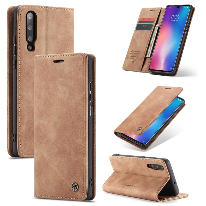 CaseMe-013 Estuche de cuero con tapa horizontal esmerilado retro multifuncional con ranura para tarjeta y soporte y billetera, For OnePlus 7, For OnePlus 7 Pro, For Xiaomi Mi 9, For Xiaomi Mi 9T Pro / Redmi K20 Pro / Xiaomi Mi 9T / Redmi K20           ...