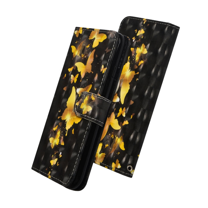 Patrón de pintura 3D Flip horizontal TPU + Funda de cuero PU con soporte y ranuras para tarjetas y billetera, For iPhone 6 Plus / 6s Plus, For iPhone 6 / 6s, For iPhone 7 Plus, For iPhone SE 2022 / SE 2020 / 8 / 7, For iPhone 8 Plus, For iPhone XS / X ...