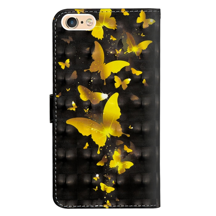 Patrón de pintura 3D Flip horizontal TPU + Funda de cuero PU con soporte y ranuras para tarjetas y billetera, For iPhone 6 Plus / 6s Plus, For iPhone 6 / 6s, For iPhone 7 Plus, For iPhone SE 2022 / SE 2020 / 8 / 7, For iPhone 8 Plus, For iPhone XS / X ...