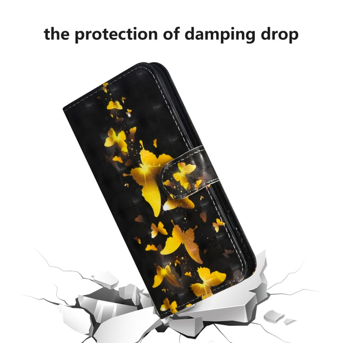Patrón de pintura 3D Flip horizontal TPU + Funda de cuero PU con soporte y ranuras para tarjetas y billetera, For iPhone 6 Plus / 6s Plus, For iPhone 6 / 6s, For iPhone 7 Plus, For iPhone SE 2022 / SE 2020 / 8 / 7, For iPhone 8 Plus, For iPhone XS / X ...