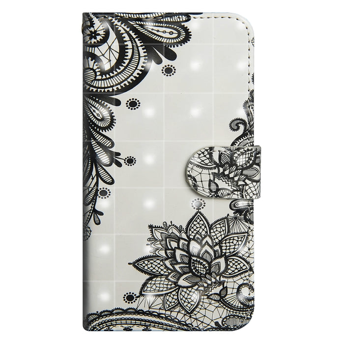 Patrón de pintura 3D Flip horizontal TPU + Funda de cuero PU con soporte y ranuras para tarjetas y billetera, For iPhone 6 Plus / 6s Plus, For iPhone 6 / 6s, For iPhone 7 Plus, For iPhone SE 2022 / SE 2020 / 8 / 7, For iPhone 8 Plus, For iPhone XS / X ...