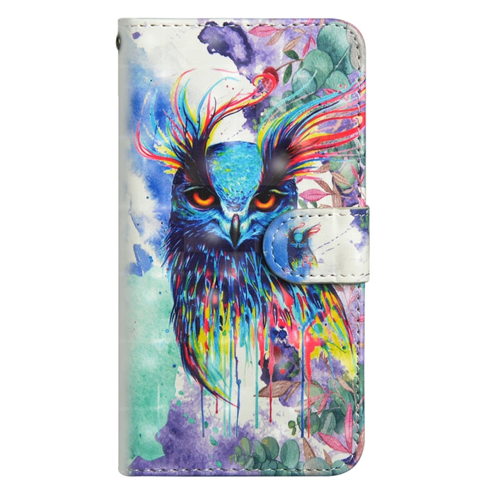 Patrón de pintura 3D Flip horizontal TPU + Funda de cuero PU con soporte y ranuras para tarjetas y billetera, For iPhone 6 Plus / 6s Plus, For iPhone 6 / 6s, For iPhone 7 Plus, For iPhone SE 2022 / SE 2020 / 8 / 7, For iPhone 8 Plus, For iPhone XS / X ...