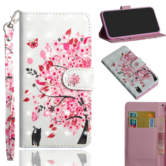 Patrón de pintura 3D Flip horizontal TPU + Funda de cuero PU con soporte y ranuras para tarjetas y billetera, For iPhone 6 Plus / 6s Plus, For iPhone 6 / 6s, For iPhone 7 Plus, For iPhone SE 2022 / SE 2020 / 8 / 7, For iPhone 8 Plus, For iPhone XS / X ...