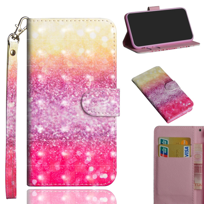 Patrón de pintura 3D Flip horizontal TPU + Funda de cuero PU con soporte y ranuras para tarjetas y billetera, For iPhone 6 Plus / 6s Plus, For iPhone 6 / 6s, For iPhone 7 Plus, For iPhone SE 2022 / SE 2020 / 8 / 7, For iPhone 8 Plus, For iPhone XS / X ...