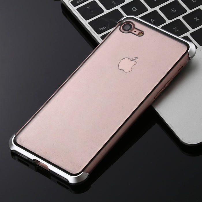 Carcasa de vidrio templado de doble cara con absorción magnética y marco angular ultrafino para iPhone 8