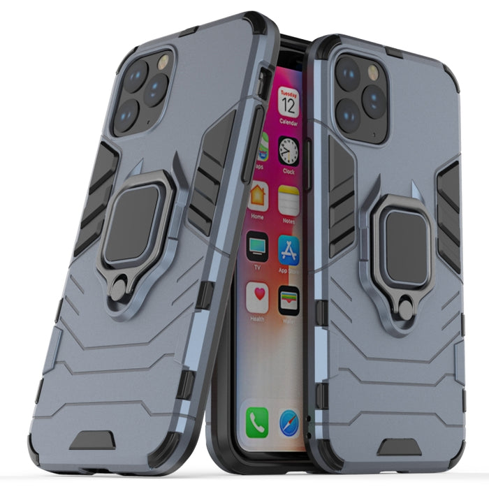 Estuche protector a prueba de golpes Panther PC + TPU con soporte de anillo magnético para iPhone