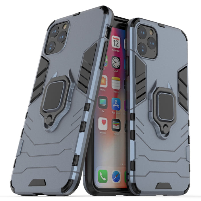 Estuche protector a prueba de golpes Panther PC + TPU con soporte de anillo magnético para iPhone