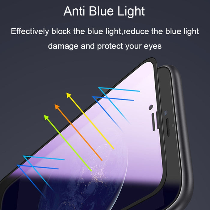 25 PCS AG Mate Anti Blue Light Vidrio templado de cubierta completa