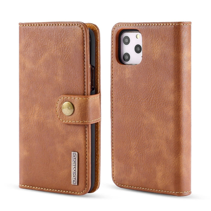 DG.MING Crazy Horse Texture Flip Estuche de cuero magnético desmontable con soporte y ranuras para tarjetas y billetera, For iPhone 11 Pro Max, For Samsung Galaxy Note 10+, for iPhone 11 Pro, for Galaxy Note 10, for Galaxy Note 10+, for iPhone 11      ...