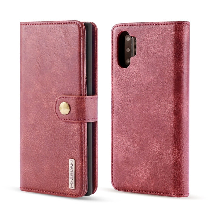 DG.MING Crazy Horse Texture Flip Estuche de cuero magnético desmontable con soporte y ranuras para tarjetas y billetera, For iPhone 11 Pro Max, For Samsung Galaxy Note 10+, for iPhone 11 Pro, for Galaxy Note 10, for Galaxy Note 10+, for iPhone 11      ...