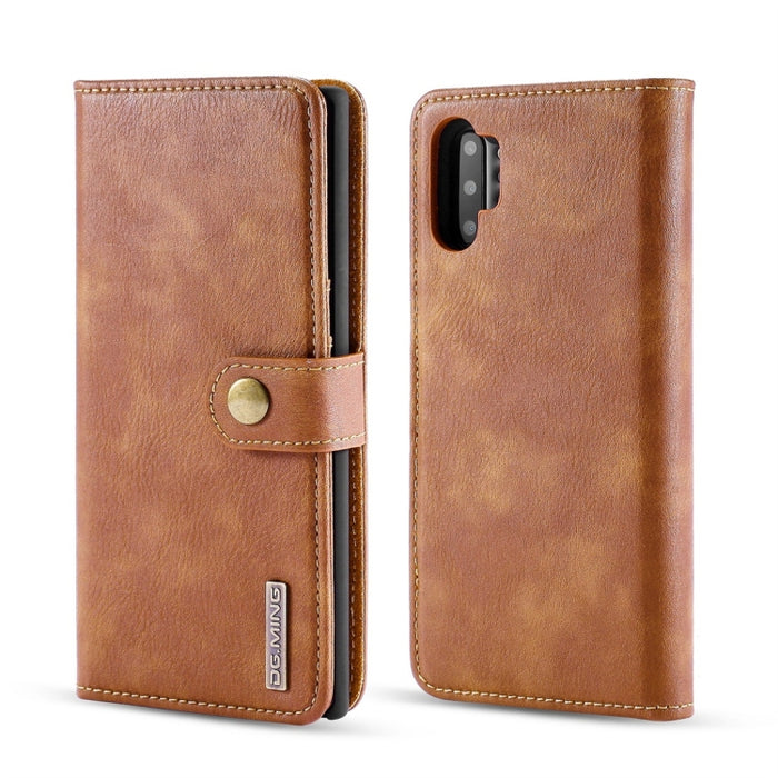 DG.MING Crazy Horse Texture Flip Estuche de cuero magnético desmontable con soporte y ranuras para tarjetas y billetera, For iPhone 11 Pro Max, For Samsung Galaxy Note 10+, for iPhone 11 Pro, for Galaxy Note 10, for Galaxy Note 10+, for iPhone 11      ...