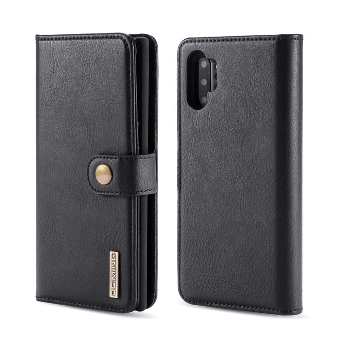 DG.MING Crazy Horse Texture Flip Estuche de cuero magnético desmontable con soporte y ranuras para tarjetas y billetera, For iPhone 11 Pro Max, For Samsung Galaxy Note 10+, for iPhone 11 Pro, for Galaxy Note 10, for Galaxy Note 10+, for iPhone 11      ...