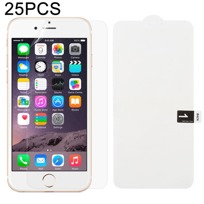 Protector frontal de cubierta completa de película de hidrogel suave de 25 uds con algodón con alcohol + tarjeta para rascar para