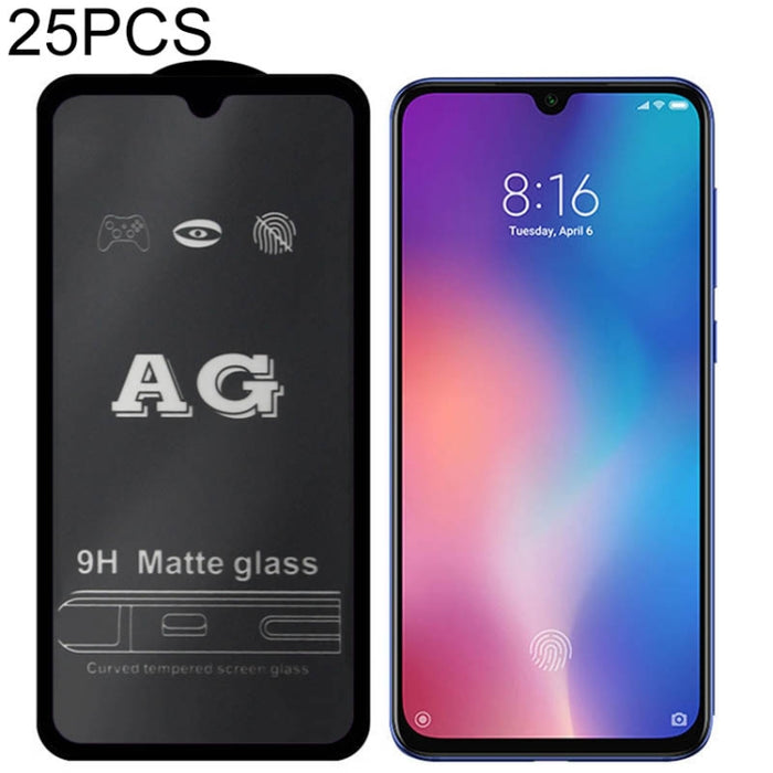 25 PCS AG Vidrio templado de cubierta completa esmerilado mate, For Xiaomi Mi 6X / A2, For Xiaomi Mi 8, For Xiaomi Redmi 5, For Xiaomi Redmi 6 Pro / MI A2 lite, For Xiaomi Redmi Note 5 Pro, For Xiaomi Redmi 7, For Xiaomi Redmi Note 7 Pro               ...