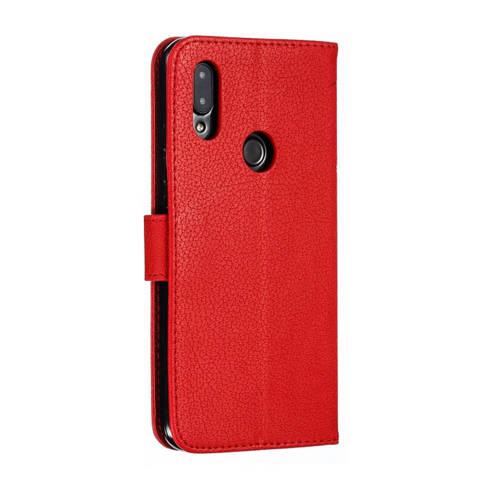 Estuche de cuero con tapa horizontal con textura de litchi con patrón de plumas con billetera y soporte y ranuras para tarjetas, For Xiaomi Redmi 7, For Xiaomi Redmi 7A, For Xiaomi Redmi K20, For Xiaomi Redmi Note 7, For Xiaomi Mi 9, For Xiaomi Mi 9 SE...