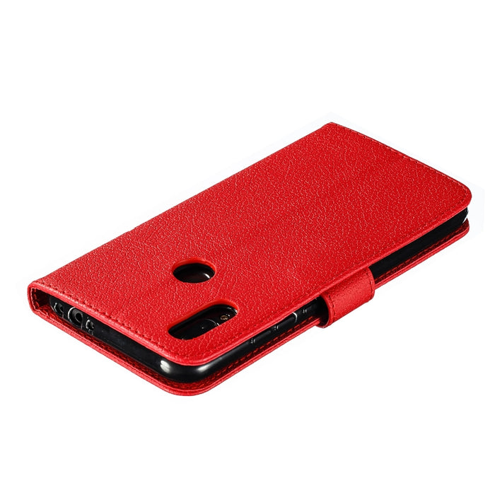Estuche de cuero con tapa horizontal con textura de litchi con patrón de plumas con billetera y soporte y ranuras para tarjetas, For Xiaomi Redmi 7, For Xiaomi Redmi 7A, For Xiaomi Redmi K20, For Xiaomi Redmi Note 7, For Xiaomi Mi 9, For Xiaomi Mi 9 SE...
