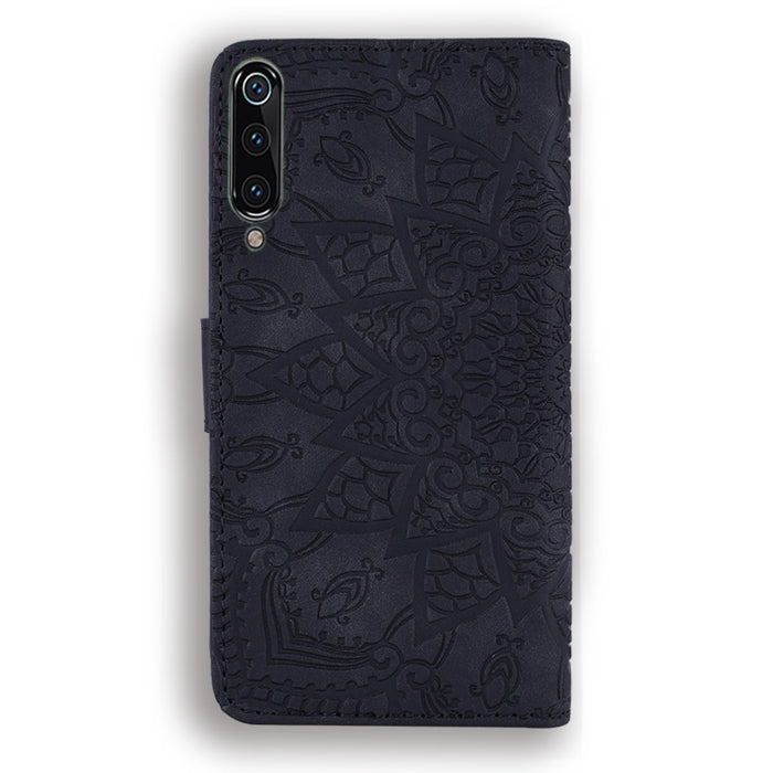 Estuche de cuero en relieve con diseño plegable doble con patrón de becerro con billetera y soporte y ranuras para tarjetas, for Xiaomi Redmi 7A, for Xiaomi Redmi Note 6 / Note 6 Pro, for Xiaomi Redmi 6 / 6A, for Xiaomi Redmi K20 / K20 Pro             ...