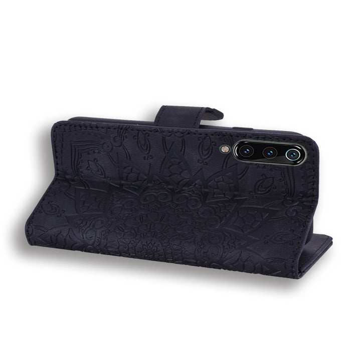 Estuche de cuero en relieve con diseño plegable doble con patrón de becerro con billetera y soporte y ranuras para tarjetas, for Xiaomi Redmi 7A, for Xiaomi Redmi Note 6 / Note 6 Pro, for Xiaomi Redmi 6 / 6A, for Xiaomi Redmi K20 / K20 Pro             ...