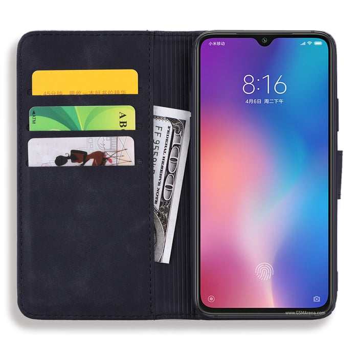 Estuche de cuero en relieve con diseño plegable doble con patrón de becerro con billetera y soporte y ranuras para tarjetas, for Xiaomi Redmi 7A, for Xiaomi Redmi Note 6 / Note 6 Pro, for Xiaomi Redmi 6 / 6A, for Xiaomi Redmi K20 / K20 Pro             ...