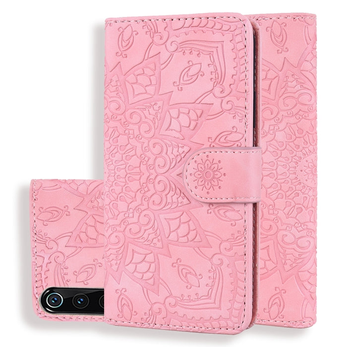 Estuche de cuero en relieve con diseño plegable doble con patrón de becerro con billetera y soporte y ranuras para tarjetas, for Xiaomi Redmi 7A, for Xiaomi Redmi Note 6 / Note 6 Pro, for Xiaomi Redmi 6 / 6A, for Xiaomi Redmi K20 / K20 Pro             ...