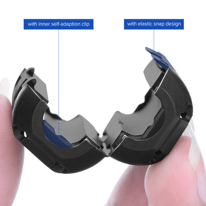 Anillo magnético antiinterferencias con filtro tipo broche desmontable UGREEN para cable de audio y video redondo, diámetro: 7,3 mm
