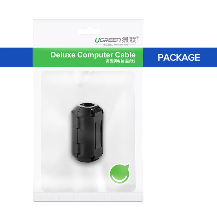 Anillo magnético antiinterferencias con filtro tipo broche desmontable UGREEN para cable de audio y video redondo, diámetro: 7,3 mm